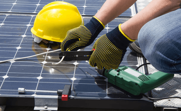 Solar Installation in Progress